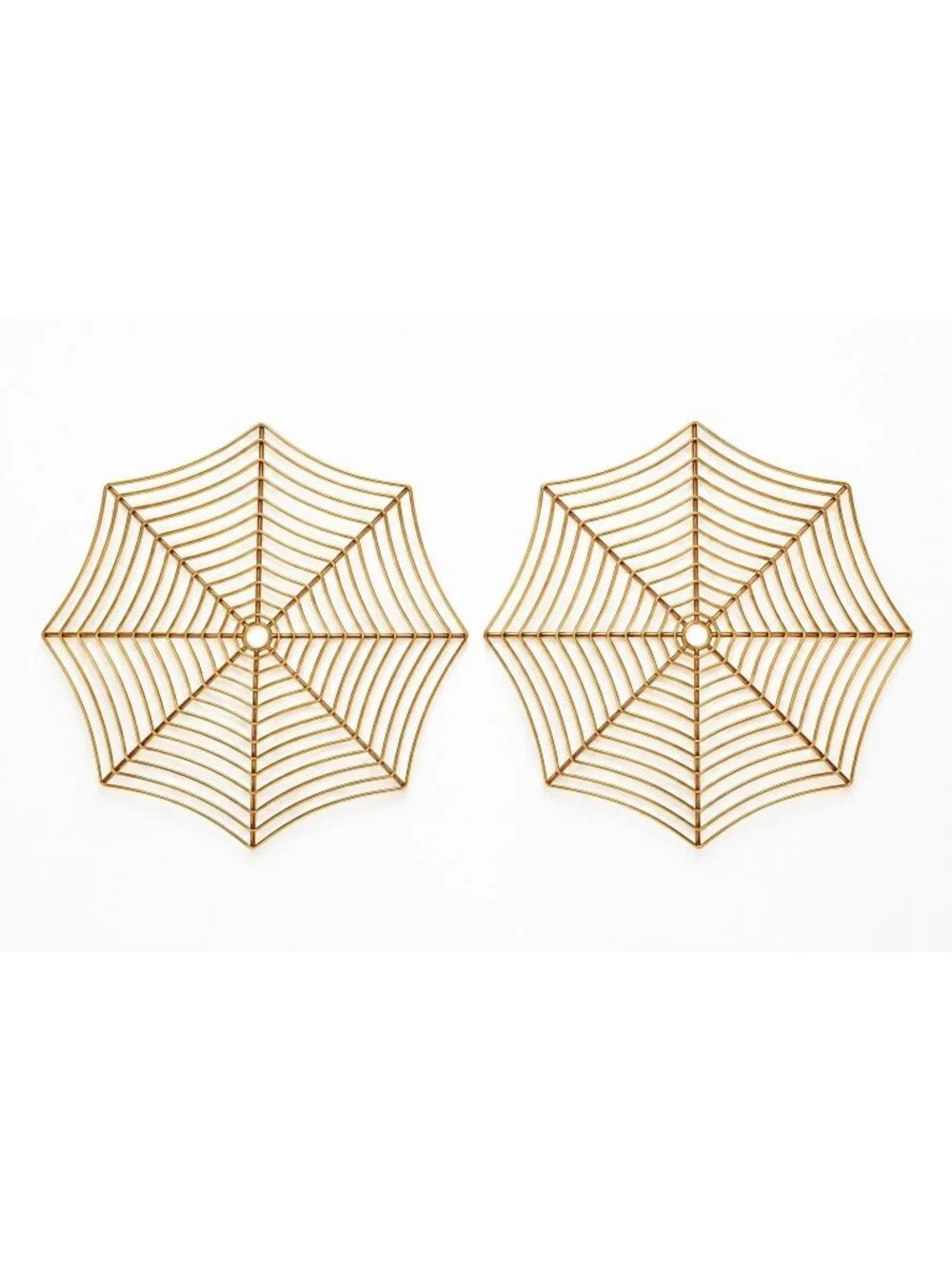 Rachel Zoe SET OF 2 Halloween Haunted House Beaded Placemat Charger 15” New!